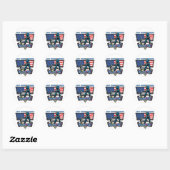 Cops en Robbers Ronde Sticker (Vel)