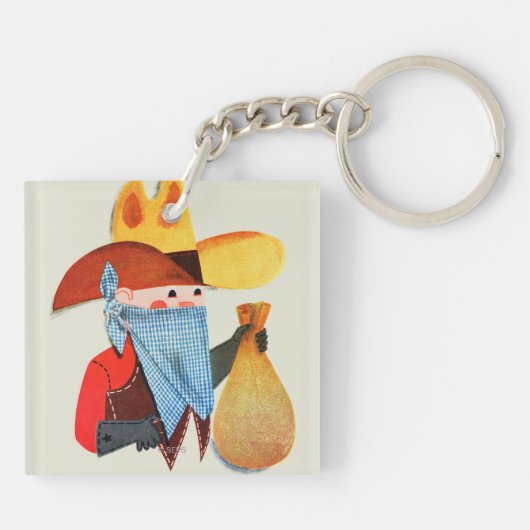 Cops en Robbers Sleutelhanger (Achterkant)