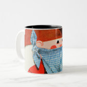 Cops en Robbers Tweekleurige Koffiemok (Voorkant links)