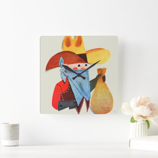 Cops en Robbers Vierkante Klok (Huis)