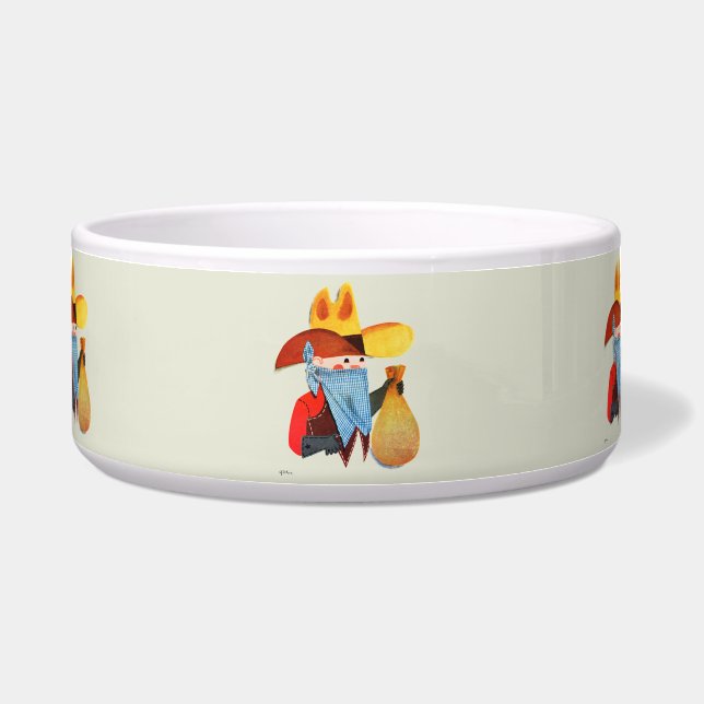 Cops en Robbers Voerbakje (Voorkant)