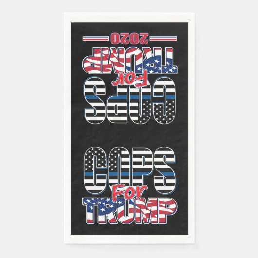 Cops for Trump - Trump 2020 Servet (Voorkant)