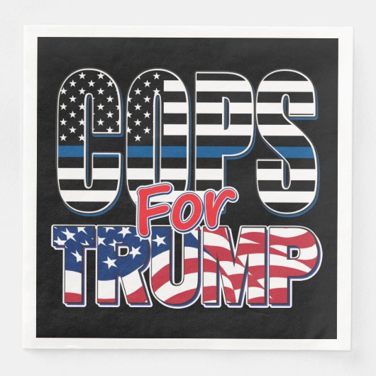 Cops for Trump - Trump 2020 Servet (Voorkant)