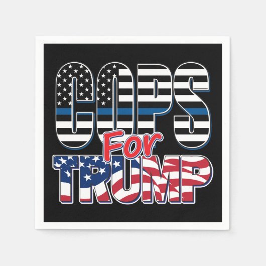 Cops for Trump - Trump 2020 Servet (Voorkant)