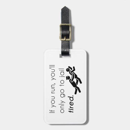 Cops Jokes Bagagelabel (Voorkant verticaal)