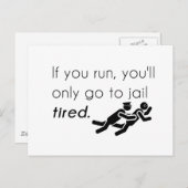 Cops Jokes Briefkaart (Voorkant / Achterkant)