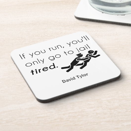 Cops Jokes Drankjes Onderzetter (Linkerzijde)