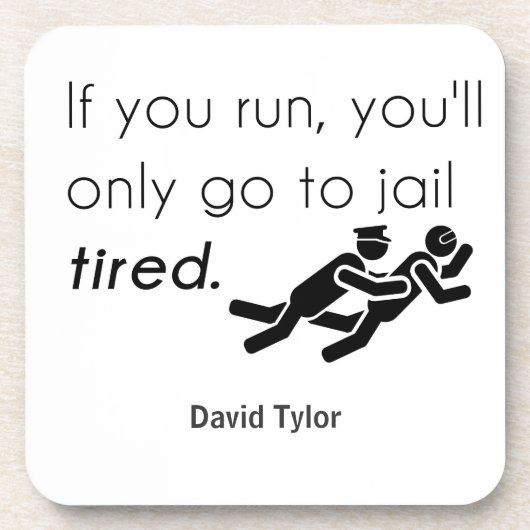 Cops Jokes Drankjes Onderzetter (Voorkant)