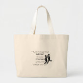 Cops Jokes Gifts Grote Tote Bag (Voorkant)