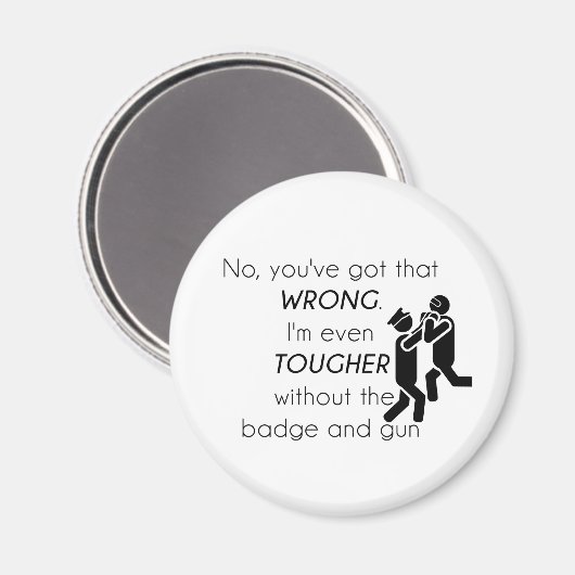 Cops Jokes Gifts Magneet (Voorkant / Achterkant)