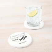 Cops Jokes Zandsteen Onderzetter (Zijkant)