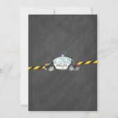 Cops & Robbers Birthday Party Invitation Kaart (Achterkant)
