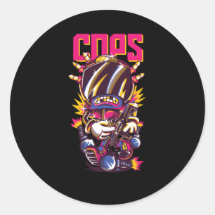 Cops Ronde Sticker