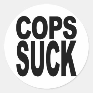 Cops Suck Ronde Sticker