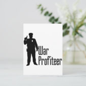 Cops zijn oorlogsprofiteurs briefkaart (Staand voorkant)