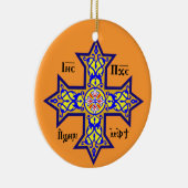 Coptic Cross-kerstversiering Keramisch Ornament (Rechts)