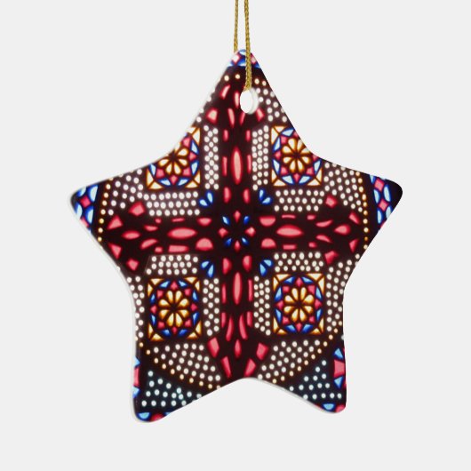 COPTIC CROSS, kleurrijk en mooi Keramisch Ornament (Rechts)