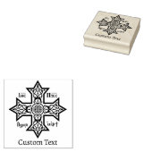 Coptic Cross Rubberstempel (Gestempeld)