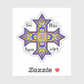 Coptic cross sticker (Vel)