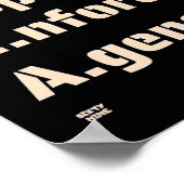 "COPWATCH ENFORCTION AGENCY" grappige politie Poster (Hoek)