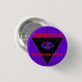 copwatch no politiestandaard ronde button 3,2 cm (Voorkant /achterkant)