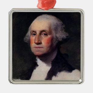 Copy Anthaeneum George Washington, Gilbert Stuart Metalen Ornament