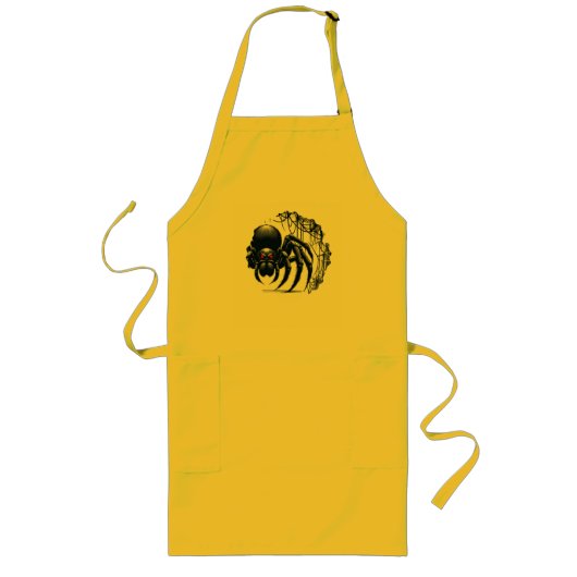 Copy of Creepy Black Spider Gothic Design Lang Schort (Voorkant)