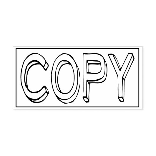 COPY Office Work Business Paper Rubberstempel (Afrduk)