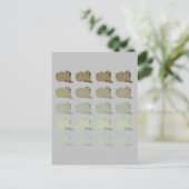 Copybara Capybara Briefkaart (Staand voorkant)