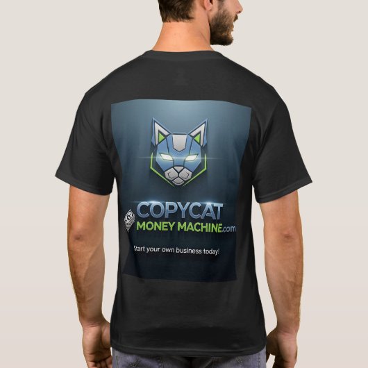 Copycat Money Machine Officiële Logo T-shirt (Achterkant)