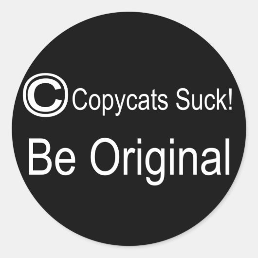 Copycat Ronde Sticker (Voorkant)