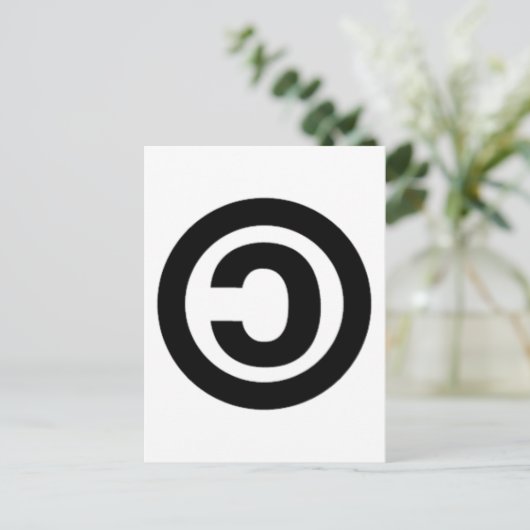 COPYLEFT BRIEFKAART (Staand voorkant)
