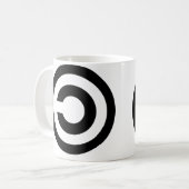 Copyleft - de informatie wil vrij zijn koffiemok (Voorkant links)