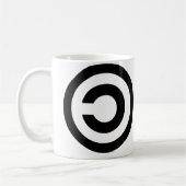 Copyleft - de informatie wil vrij zijn koffiemok (Links)