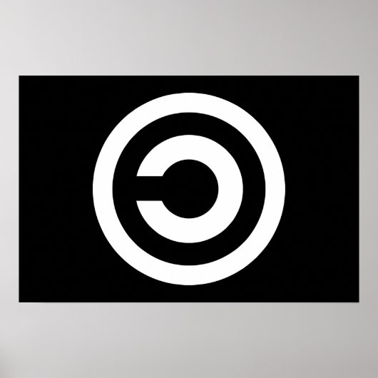 Copyleft - de informatie wil vrij zijn poster (Voorkant)
