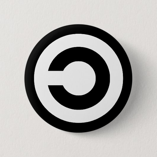Copyleft - de informatie wil vrij zijn ronde button 5,7 cm (Voorkant)