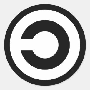 Copyleft - de informatie wil vrij zijn ronde sticker