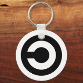 Copyleft - de informatie wil vrij zijn sleutelhanger (Voorkant)