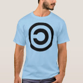 Copyleft - de informatie wil vrij zijn t-shirt (Voorkant)