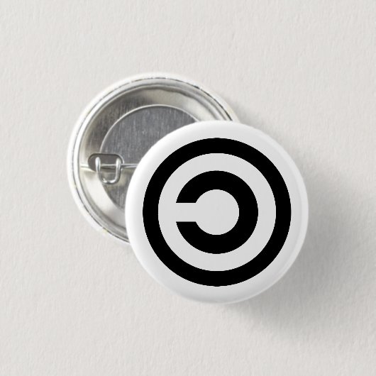 Copyleft Ronde Button 3,2 Cm (Voorkant /achterkant)