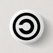 Copyleft Ronde Button 3,2 Cm (Voorkant)