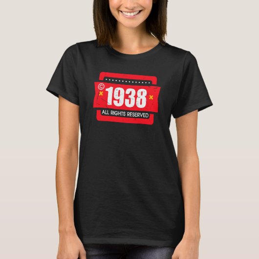 Copyright 1938 All Rights Reserve T-shirt (Voorkant)