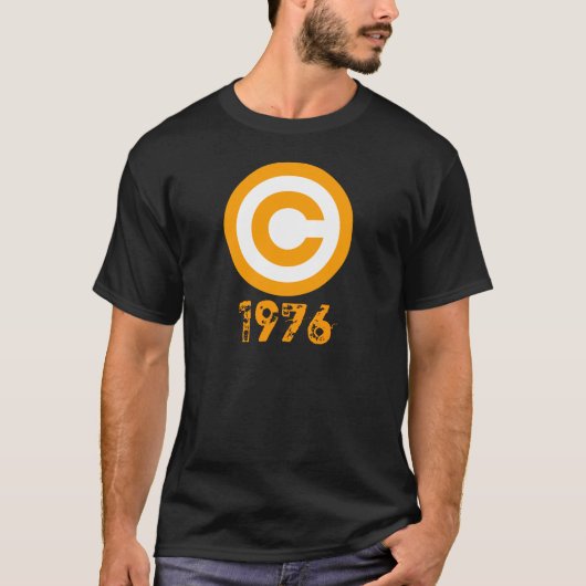 Copyright 1976 t-shirt (Voorkant)