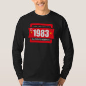Copyright 1983 All Rights Reserve T-shirt (Voorkant)