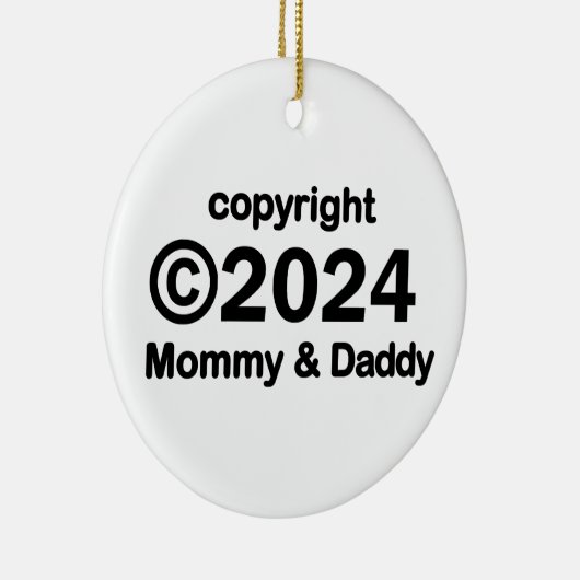 Copyright 2019 mama en papa keramisch ornament (Rechts)