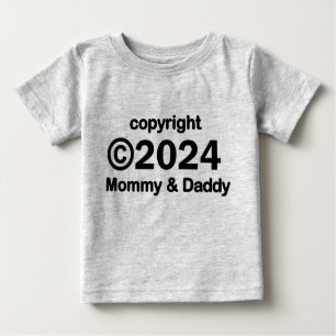 Copyright 2020 mama en papa Baby T-shirt