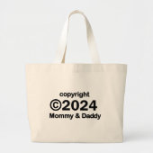 Copyright 2020 Mama en papa Canvas tas (Voorkant)