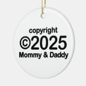 Copyright 2022 Mammie en papa Keramische siervoorw Keramisch Ornament (Links)