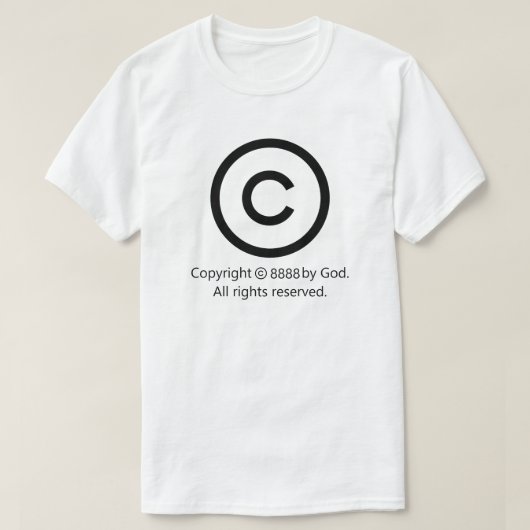 Copyright Alle rechten voorbehouden T-Shirt (Design voorkant)