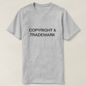Copyright & handelsmerk T-Shirt (Design voorkant)